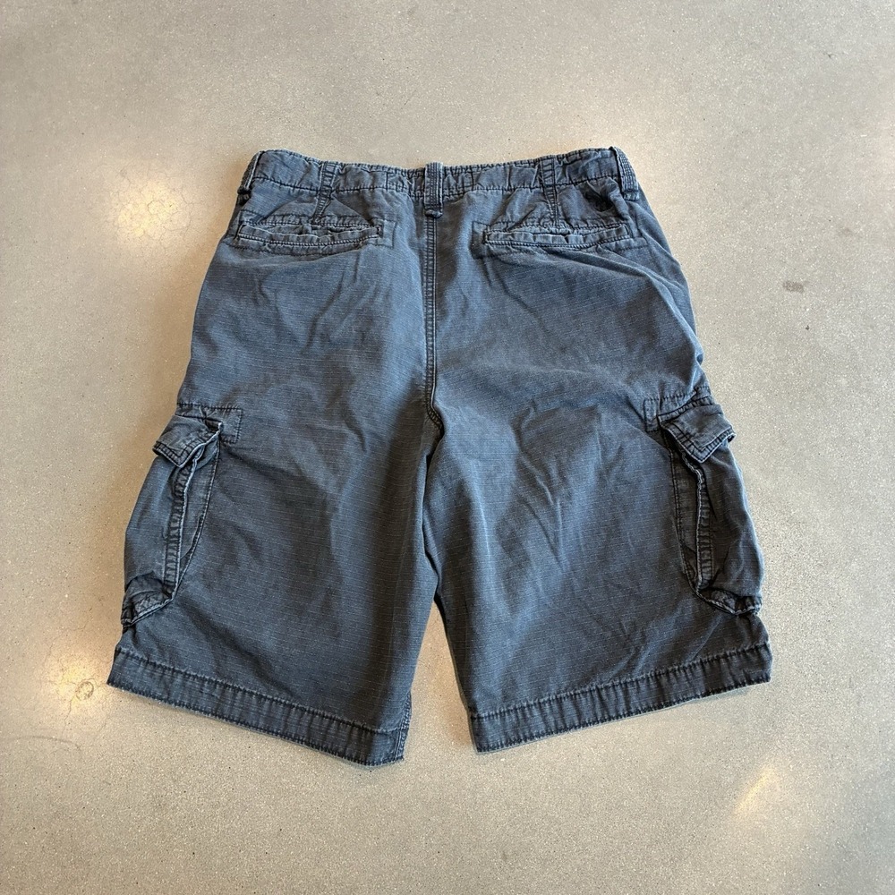 American Eagle Outfitters Cargo Shorts Mens 34 Black Longboard 10" Inseam - Picture 4 of 5